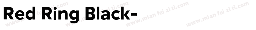 Red Ring Black字体转换